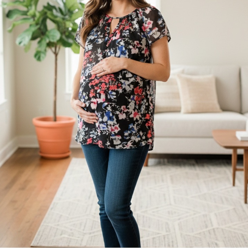 Motherhood Maternity Floral Top